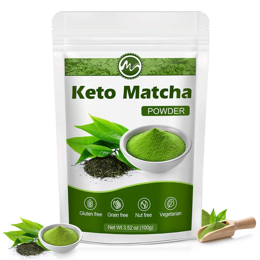 100% Organic Instant Keto Matcha Powder - Low Carb, Gluten-Free, Healthy Weight Loss