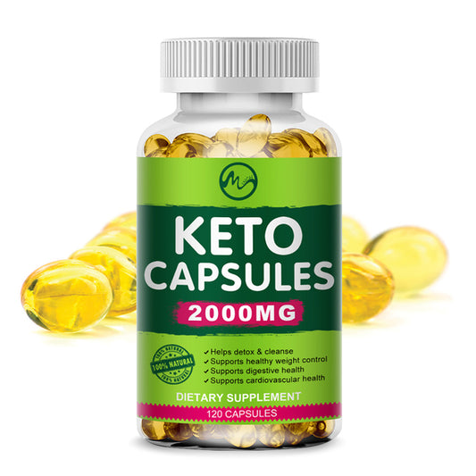 Keto Extra Strength Fat Burner Oil Capsules - Energy and Brain Support 2000MG